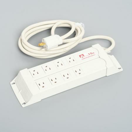 KC1035H  アメリカン電機  平刃形 パラタップ8ケ口 コ-ドセット 接地2P 15A 125V
