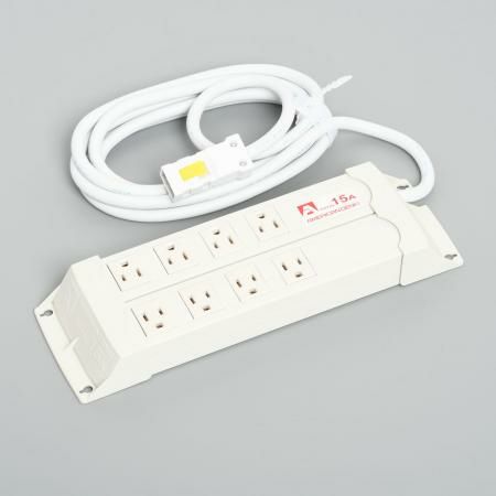 KC1036H  アメリカン電機  平刃形 パラタップ8ケ口 コ-ドセット 接地2P 15A 125V