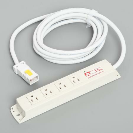 KC1036NF  アメリカン電機  平刃形 OAタップ4ケ口 コ-ドセット NF付 接地2P 15A 125V
