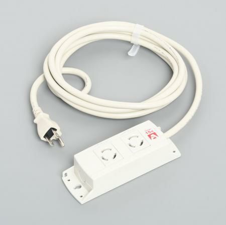 KC1074  アメリカン電機  引掛形 OAタップ2ケ口 コ-ドセット 接地2P 15A 125V
