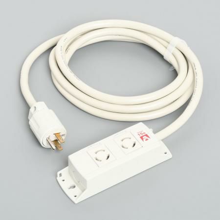 KC1075  アメリカン電機  引掛形 OAタップ2ケ口 コ-ドセット 接地2P 15A 125V