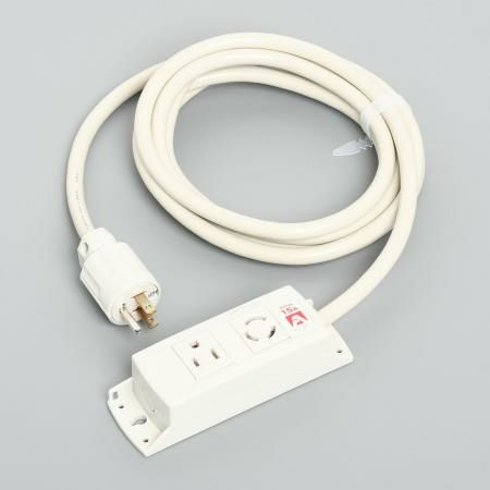 KC1085  アメリカン電機  コンビ OAタップ2ケ口 コ-ドセット 接地2P 15A 125V