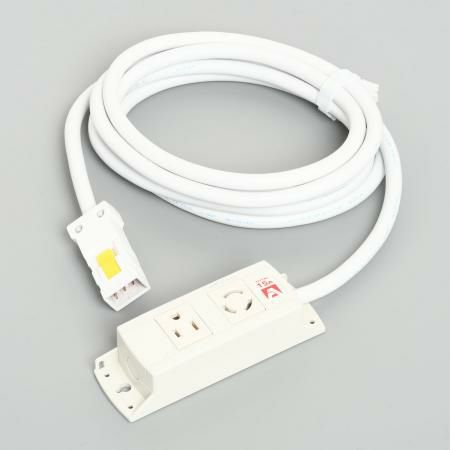 KC1086  アメリカン電機  コンビ OAタップ2ケ口 コ-ドセット 接地2P 15A 125V