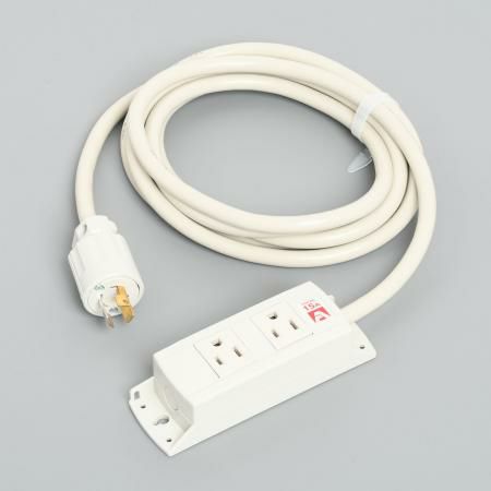 KC1095  アメリカン電機  平刃形 OAタップ2ケ口 コ-ドセット 接地2P 15A 125V