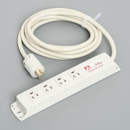 KC1130  アメリカン電機  抜止形 OAタップ4ケ口 コ-ドセット 接地2P 15A 125V