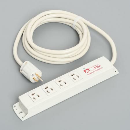 KC1130NF  アメリカン電機  抜止形 OAタップ4ケ口 コ-ドセット NF付 接地2P 15A 125V