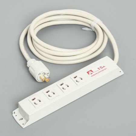 KC1135  アメリカン電機  抜止形 OAタップ4ケ口 コ-ドセット 接地2P 15A 125V