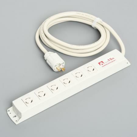 KC1210  アメリカン電機  引掛形 OAタップ6ケ口 コ-ドセット 接地2P 15A 125V