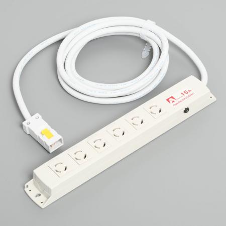 KC1216PT  アメリカン電機  引掛形 OAタップ6ケ口 コ-ドセット プロテクター付 接地2P 15A 125V