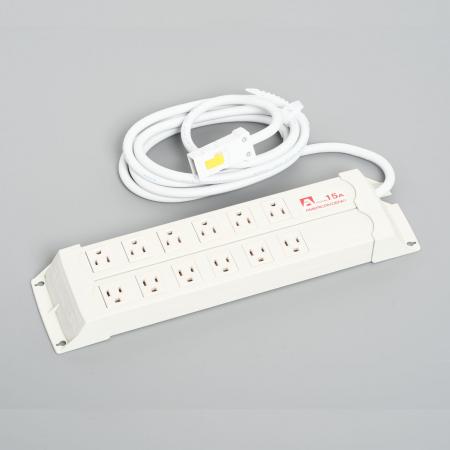 KC1236H  アメリカン電機  平刃形 パラタップ12ケ口 コ-ドセット 接地2P 15A 125V