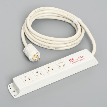 KC1410  アメリカン電機  コンビ OAタップ4ケ口 コ-ドセット 接地2P 15A 125V