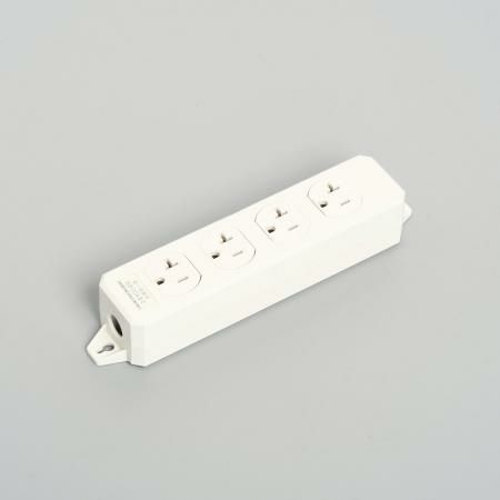 KU0060 アメリカン電機  OAタップ 4ケ口 コード無シ 接地形2P 20A 125V ＜平刃形 NEMA規格 5-20＞