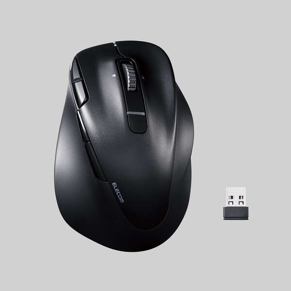 M-XGXL50MBSKBK エレコム 静音 充電式 Bluetooth5.0マウス EX-G 8ボタン XLサイズ