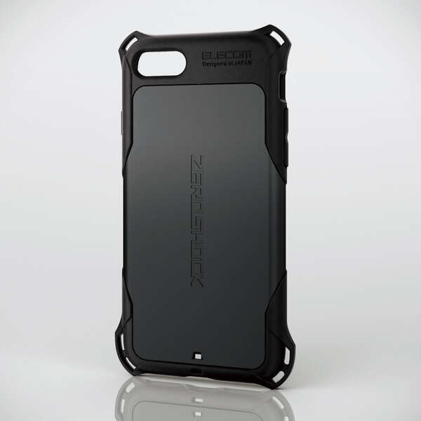 PM-A22SZEROBK エレコム iPhone SE 第3世代 ハイブリッドケース ZEROSHOCK ブラック