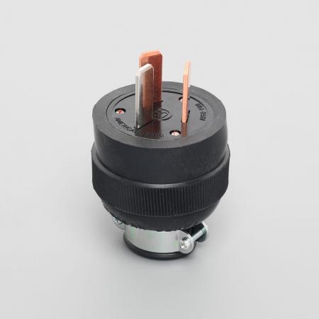 R552  アメリカン電機  平刃形 プラグ(ゴムカバー) 3P 60A 250V