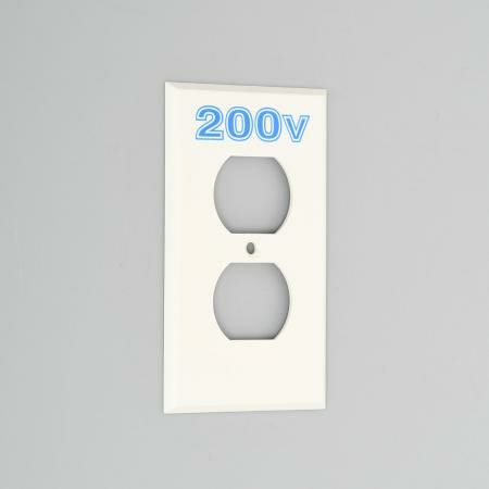 V41N-200  アメリカン電機  エンプラプレ-ト 複式1ケ用 200V