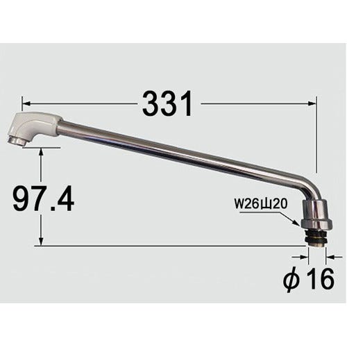 A-4688-33 LIXIL・INAX 自在吐水口部 浴室部品 [A-4688-33]