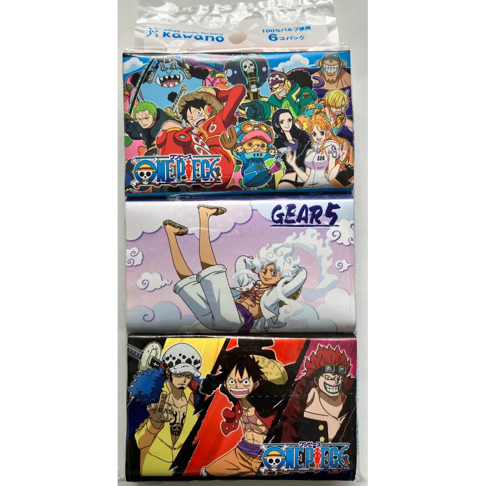 河野製紙 純正品 ワンピースミニポケットティシュ６個パック 4901451164456