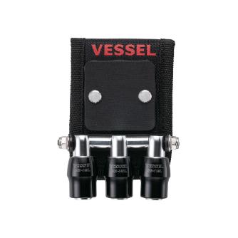 QB-10MB3K ベッセル 純正品 クイックキャッチャー3連ホルダーMG付黒 VESSEL
