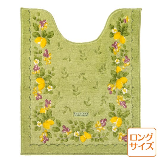SL-TM-KA-0617 プロバンス シエル ロングトイレマット 75×63cm／グリーン／トイレ用品 [KA-0617] ＜LIXILセレクトアイテムA＞