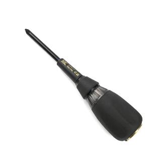 524SK-BG フジ矢 純正品新品 貫通ドライバー／＋2×100mm（黒金）