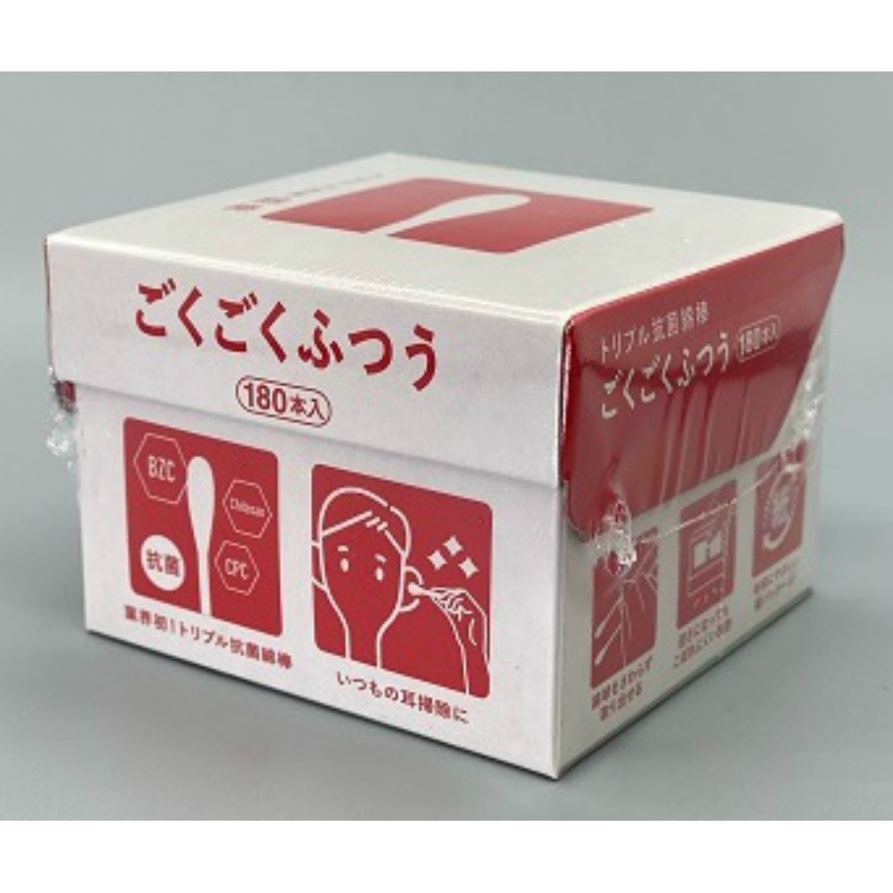 平和メディク 純正品 トリプル抗菌綿棒ごくごくふつう１８０本入 4976558003885