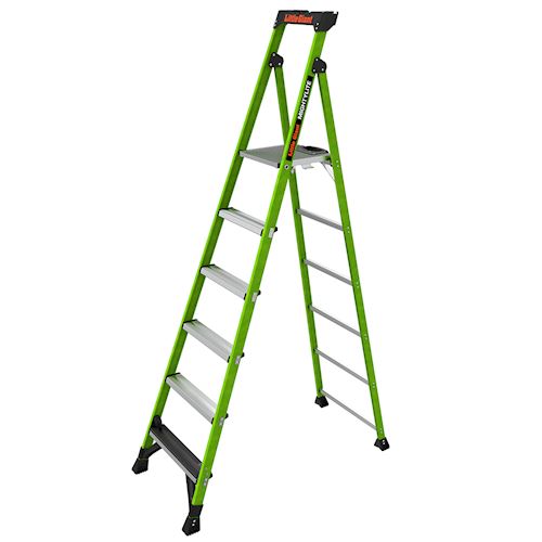 【大型商品】EA905ED-6A エスコ 1.68m/6段 セーフティーステップ(軽量)
