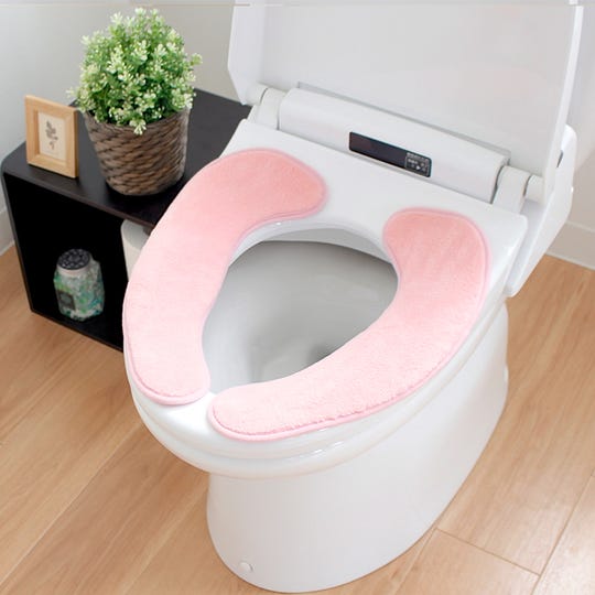 SL-TG-KA-0513 らくらく便座クッション 3D／ピンク／トイレ用品 [KA-0513] ＜LIXILセレクトアイテムA＞