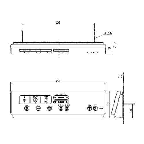 354-1680-SET LIXIL・INAX 純正部品 壁リモコンキット トイレ部品 [354-1680-SET]
