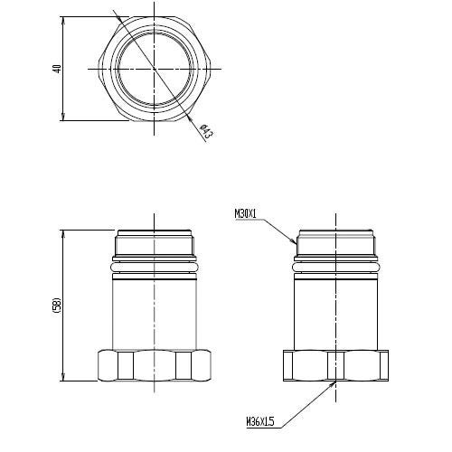 A-5384 LIXIL・INAX 純正部品 芯間変更用ユニオン トイレ部品 [A-5384]