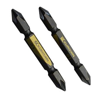 5102-65-BG フジ矢 純正品新品 両頭ビット（黒金・2本組）