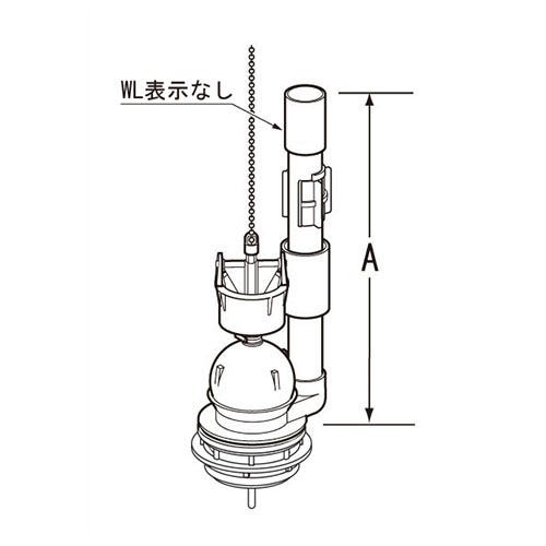 TF-3820C-10 LIXIL・INAX 純正部品 大小切替フロート弁 トイレ部品 [TF-3820C-10]