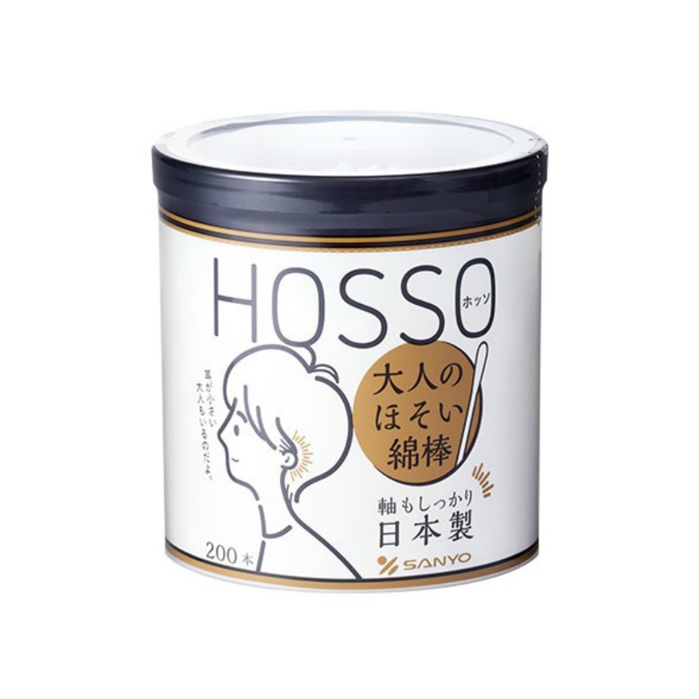 山洋 純正品 ＨＯＳＳＯ大人のほそい綿棒２００本 4936613072812