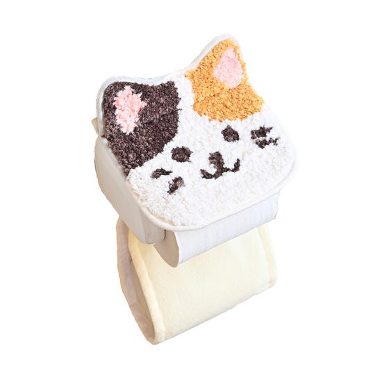 SL-TM-KA-0601 ファンディットアニマルトイレタリー ペーパーホルダーカバー／ねこ／トイレ用品 [KA-0601] ＜LIXILセレクトアイテムA＞