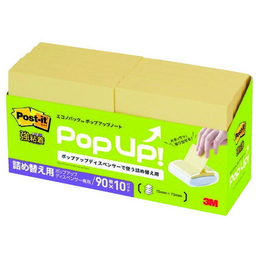 6541SSPOP-Y スリーエム ジャパン Post-it強粘着ポップアップ詰替6541SSPOP-Y 4549395508075 分類:のりつきメモ
