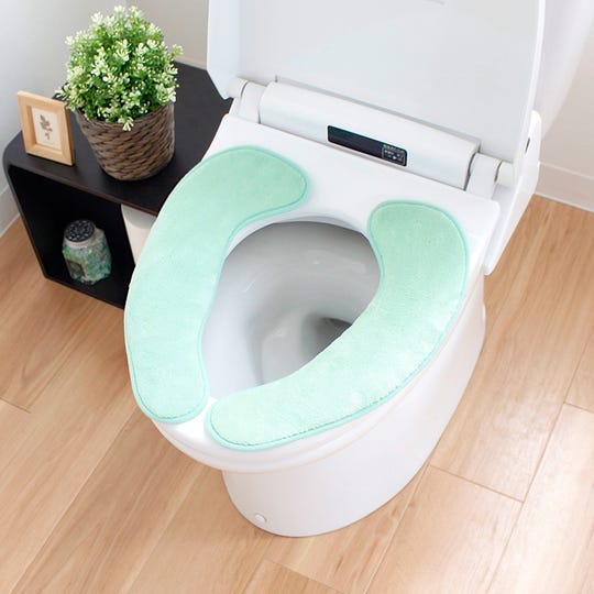 SL-TG-KA-0515 らくらく便座クッション 3D／グリーン／トイレ用品 [KA-0515] ＜LIXILセレクトアイテムA＞