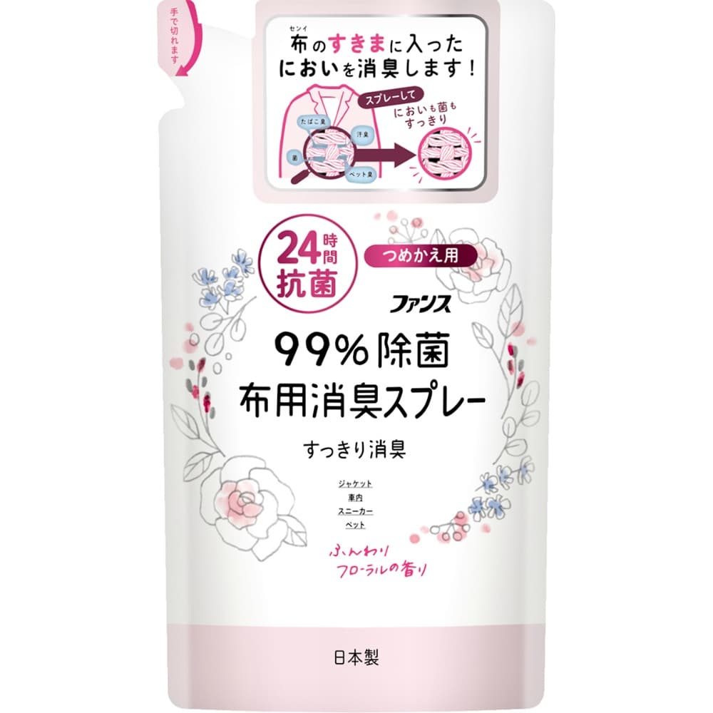 第一石鹸 純正品 ファンス布用消臭スプレーふんわりフローラルの香り詰替用 4902050713212