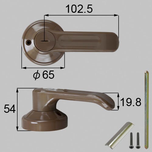ZDCB887 LIXIL・トステム レバーハンドルセット 浴室ドア部品 [ZDCB887]
