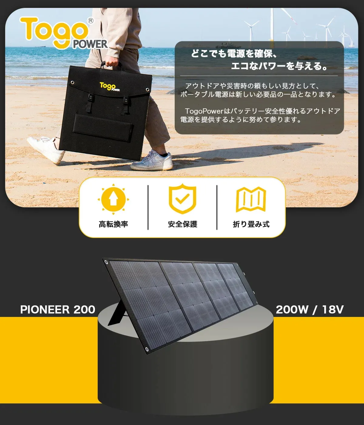 ソーラーパネル 200W